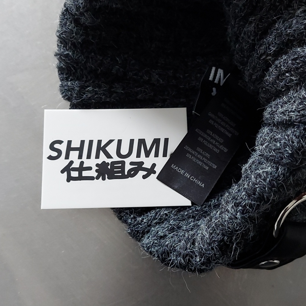 ASOS Shikumi Stud Ring Detail Knitted Beanie - Picture 6 of 6
